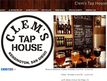 Tablet Screenshot of clemstaphouse.com